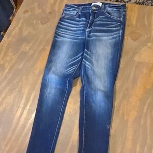 BKE Women's Deep Indigo Skinny Jeans